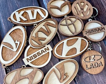 Laser Cur Car Logo Key Chain CDR SVG ai Vector File
