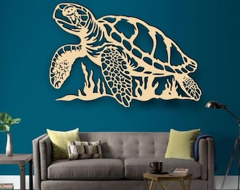 Turtle Wall Decor cdr dxf svg ai File