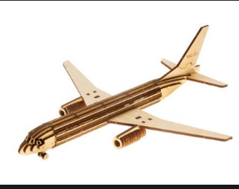 Boeing Airplane Toy Laser Cut Kit CNC Plans cdr dxf svg aı file