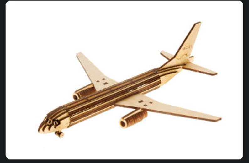 Boeing Airplane Toy Laser Cut Kit CNC Plans Cdr Dxf Svg Aı File Etsy