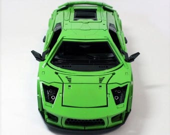 Laser Cut Car Model cdr dxf pdf svg File Vector