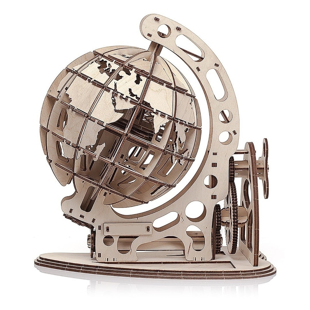 Laser Cut Wooden Model World Sphere Cdr Dxf Svg Ai File - Etsy