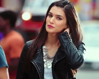 Kriti Sanon Jet Black Colour Genuine Leather Israel