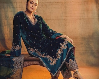 Kareena Kapoor Khan Teal Blue Colour Outfit With Pant - Etsy