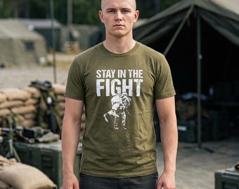 Press Forth Crew Tee | Military Veteran Motivational Saying