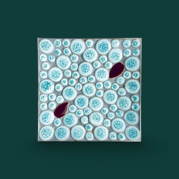 Timeless Elegance: Vintage Italian Glass Mosaic Dish from the 1960s – A Charming Addition to Your Collection!