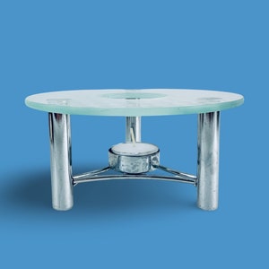 Vintage geïnspireerde roestvrijstalen ontwerp theelichthouder met geometrisch – tijdloze charme voor een modern interieur