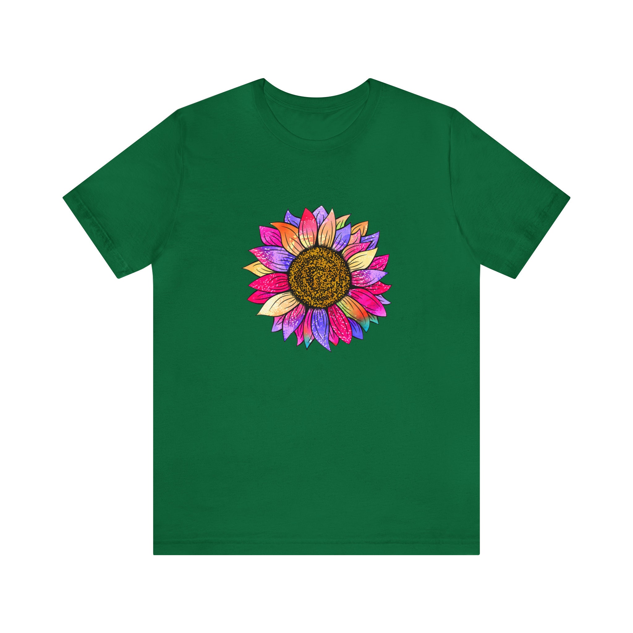 Sunflower T-shirt/colourful Sunflower Tee/flower Tee/summer