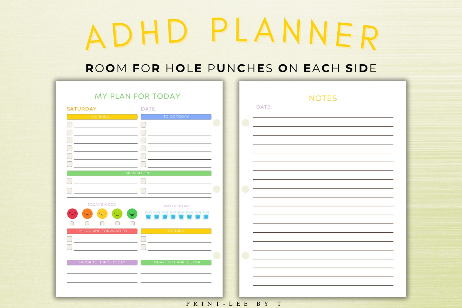 ADHD PlannerADHD Planner Student Daily and Weekly Planner ADHD PlannerADHD Planner Student Daily and Weekly Planner