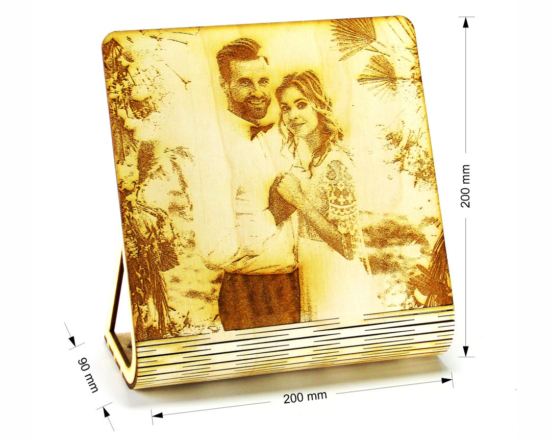 20x20 Curved Frame Template Engraved Photo Frame Engraved Etsy