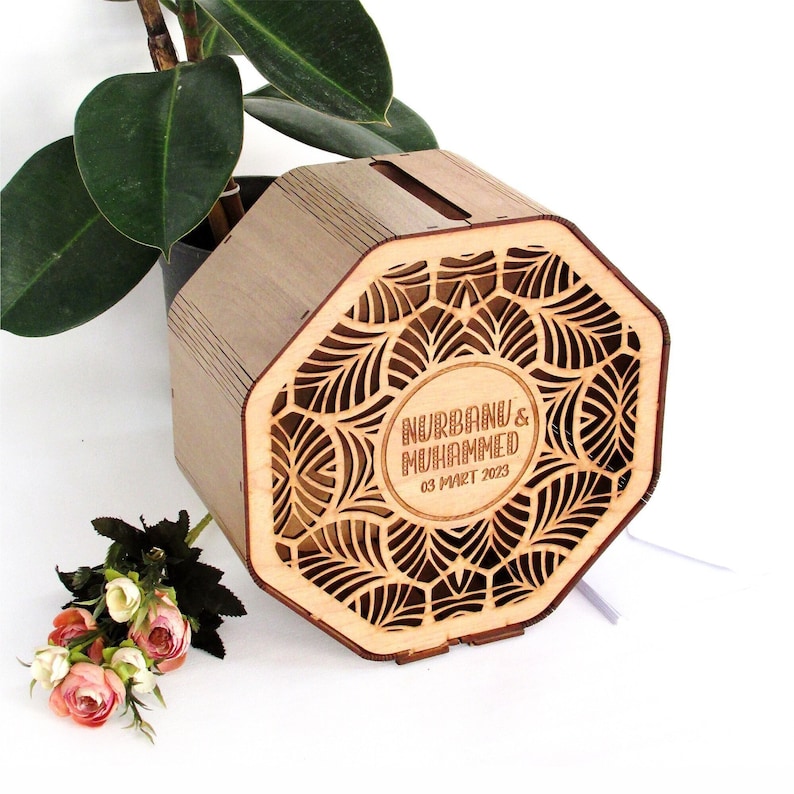 Octagon Wedding Card Box Template Unique Wedding Detail Wedding ...