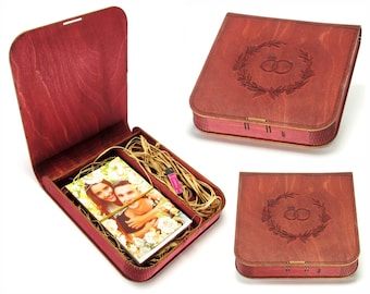 Wedding Photo Box SVG with USB Holder | Laser Cut Template