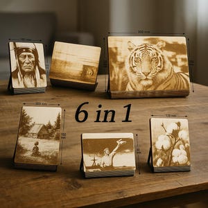 Gebogener Bilderrahmen SVG Set | Laser geschnittene CNC-Schablone (Digitaler Download)