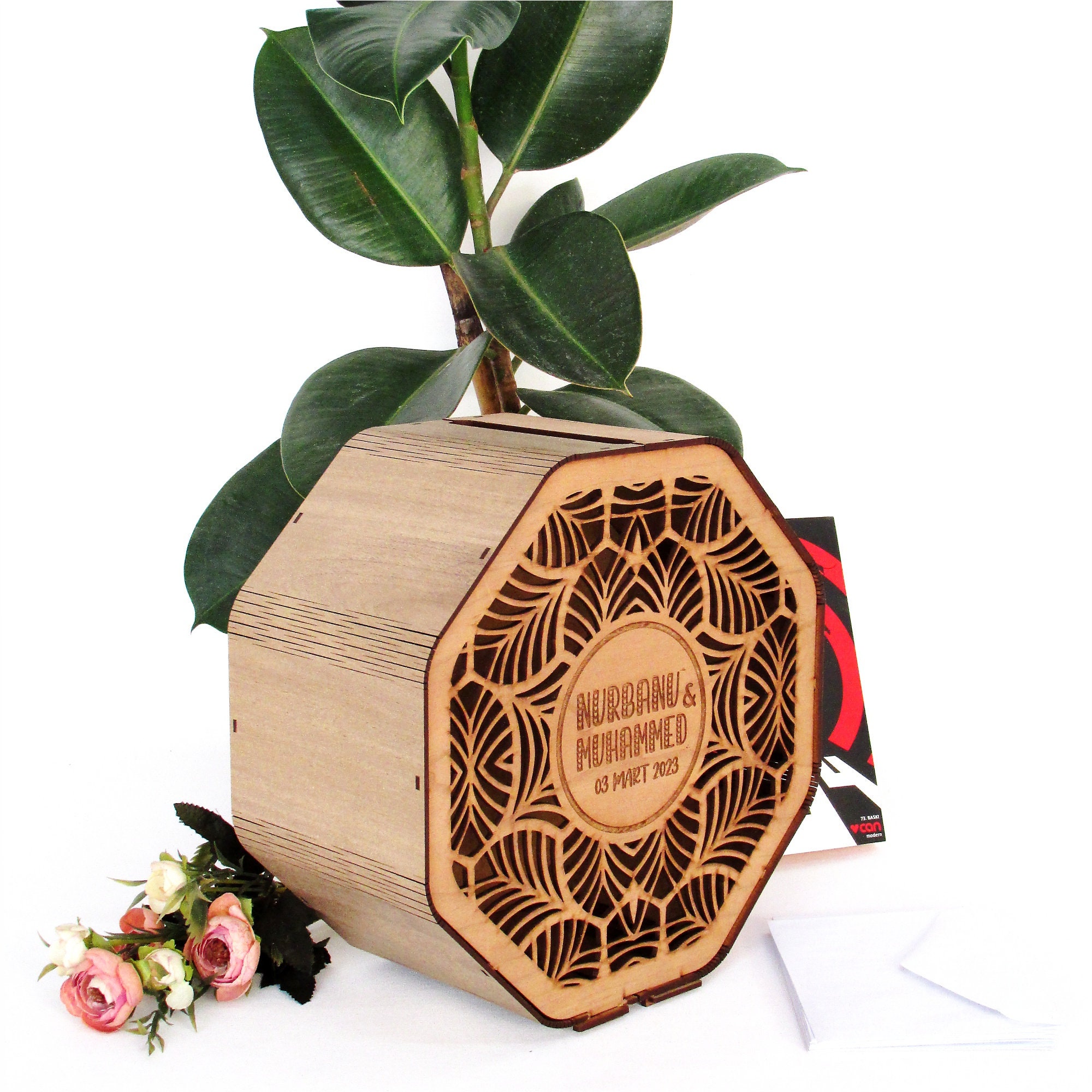 Octagon Wedding Card Box Template Unique Wedding Detail Wedding ...