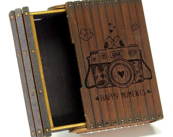 Sliding Book Box SVG | CNC Laser Cut Jewelry & Keepsake Box (Digital File)