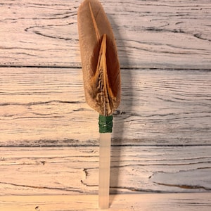 Selenite Smudge Fan | Crystal Feather Wand | Handmade Smudge Sticks | Ceremony and Prayer Feathers