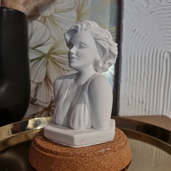 Büste Marilyn Monroe aus Resin, Frauenbüste, Oberkörper, Wohnaccessoires, Home Fashion