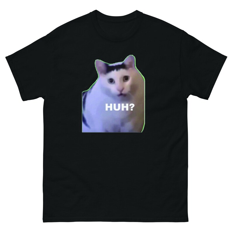 Huh Clothes Huh Cat T-shirt - Etsy