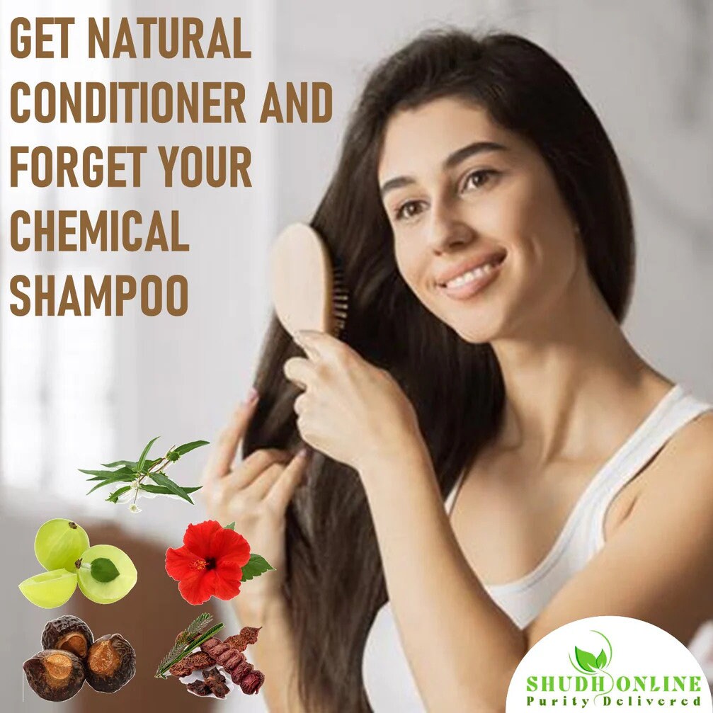 Amla, Reetha, Shikakai, Bhringraj and Hibiscus Combo Powder for Hair