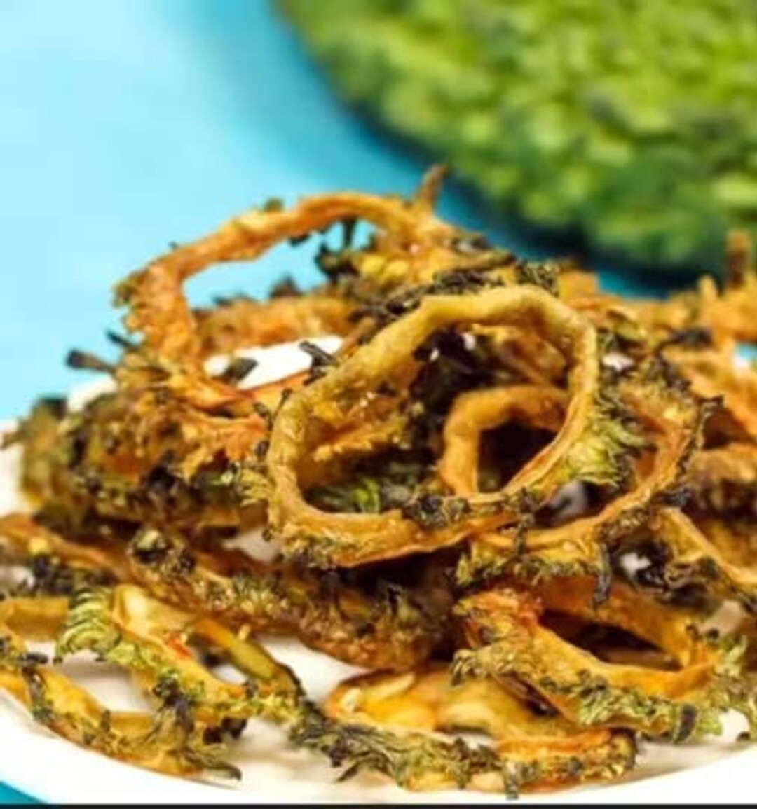 Natural Sun Dried Bitter Gourd kondattam Pavakka Salted Curd Pavakka