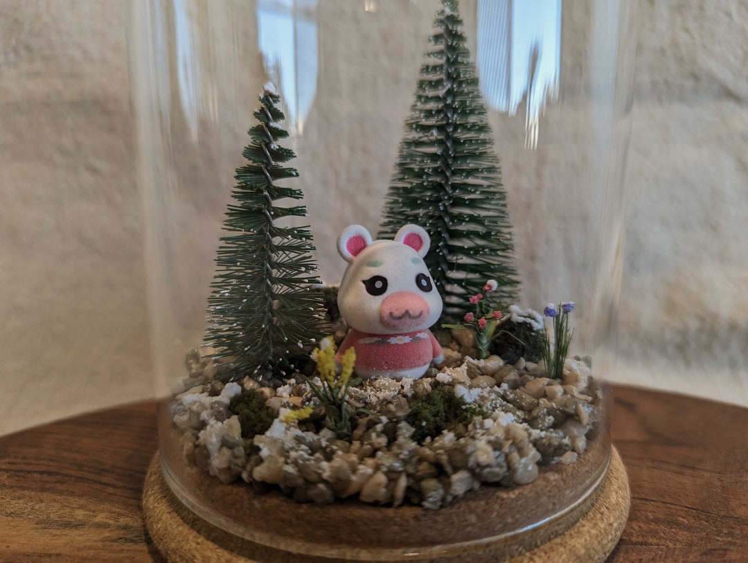 Flurry Animal Crossing Jar Terrarium // Nerdy Terrarium // Etsy