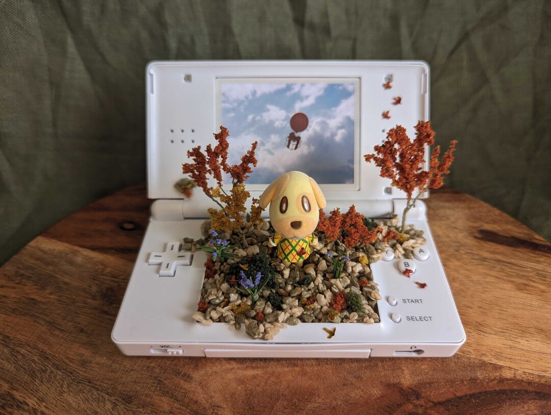 Goldie Console Garden / Animal Crossing Terrarium / Gameboy Etsy