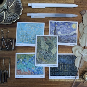 Van Gogh Circle Stickers // Art stickers // Journal stickers