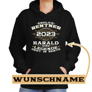 Cadeau de retraite / Adieu retraité / Cadeau retraité / Cadeau de retraite / Cadeau de retraite / Personnalisable / Nom souhaité / Sweat à capuche