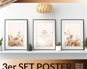 Christelijke poster cadeau Christelijke set van 3 Bijbelverzen voor het jaar 2024 Christelijke wanddecoratie Gepersonaliseerde Bijbelvers gewenste tekst