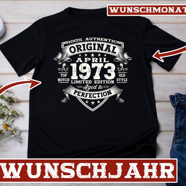 Geschenk 18 20 30 40 50 60 70 80 Geburtstag Mann Tshirt Original Jahrgang 1954 1964 1974 1984 1994 2004 2006 Geschenk T-shirt Damen Herren