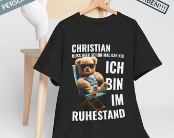 Gift Pension T-Shirt Pensioner Pension Pensioner Pensioner Gift Gift Retirement Personalizable Desired Name TShirt Farewell Pension 2025