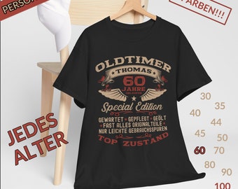 Regalo de 60 cumpleaños para hombre - Camiseta personalizada con nombre - Idea de regalo para 60 cumpleaños - Camiseta de coche clásico - Leyenda viviente 1966