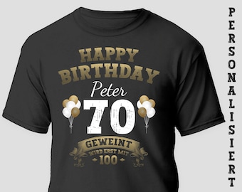 Gift 70th Birthday T-Shirt Man Born in 1955 Age and Name Personalizable, Gifts for Men T-Shirt Birthday Gift Dad Grandpa