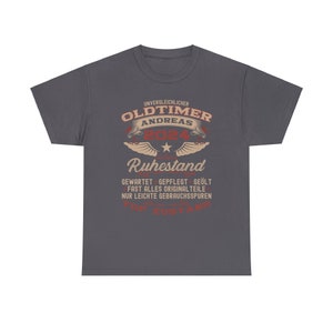 Retirement Gift T-Shirt, Farewell Gift for Retirees, Retirement Gift, Classic Car Gift, Retirement T-Shirt, Personalized with Desired Name Charcoal