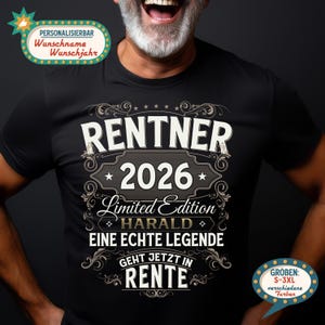 Maglietta personalizzata per la pensione 2026 | Maglietta per la pensione 2026 | Pensione 2026 | Pensione 2026 | Addio collega | Regalo di pensione per uomo