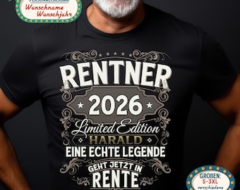 Personalized Retirement 2026 T-Shirt | Retirement 2026 Shirt | Retirement 2026 | Retirement 2026 | Farewell Colleague | Retirement Gift for Men