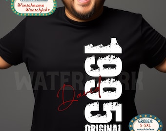 30th Birthday Gift for Men – Personalized Legend T-Shirt – Vintage 1996 – Funny Men's Shirt, 30th Birthday Gift – Party Shirt with Name
