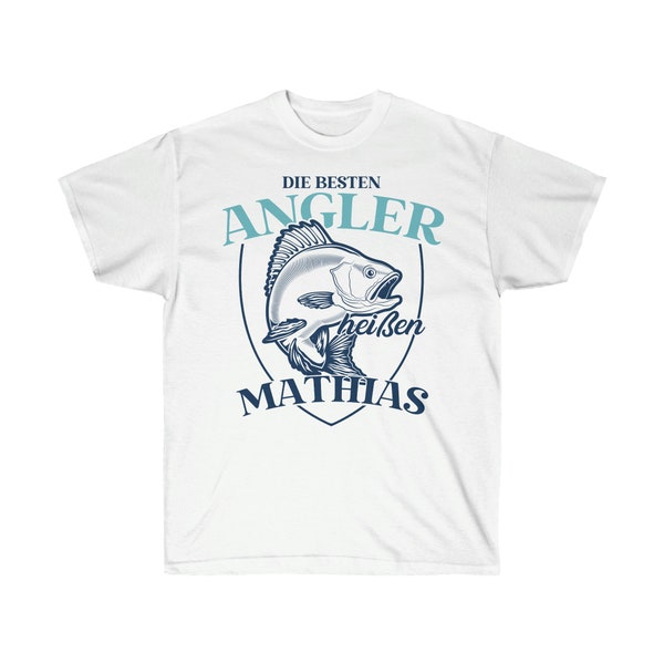 Gift personalized t-shirt for anglers - shirt for fishing with the name you want - the best anglers can be personalized - cotton tshirt