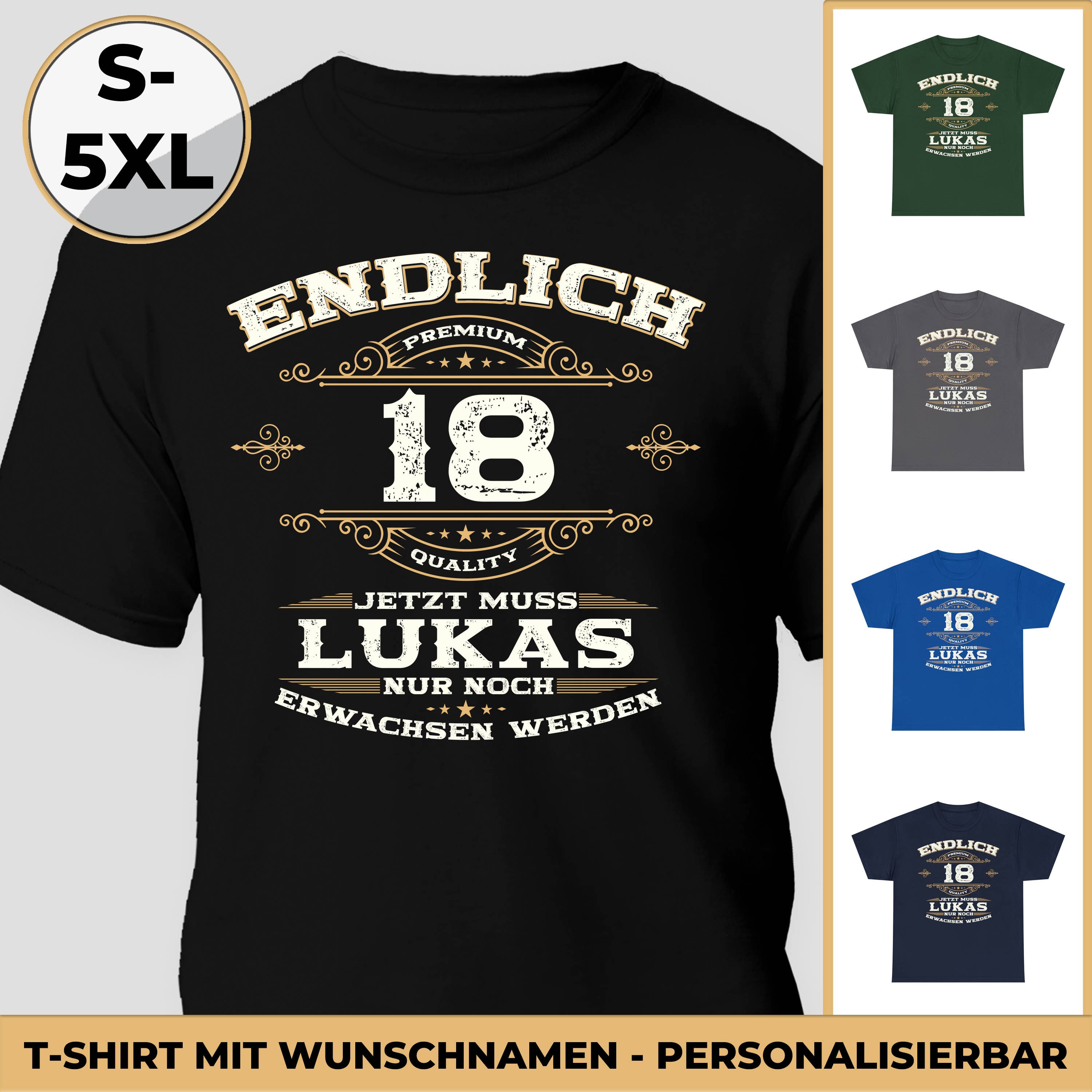 18 birthday t shirt - .de