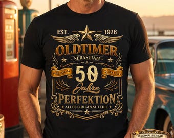 50th Birthday Gift for Men - Personalized Vintage Car Gift from 1976 – 50th Birthday Gift for Men, Dad, Grandpa