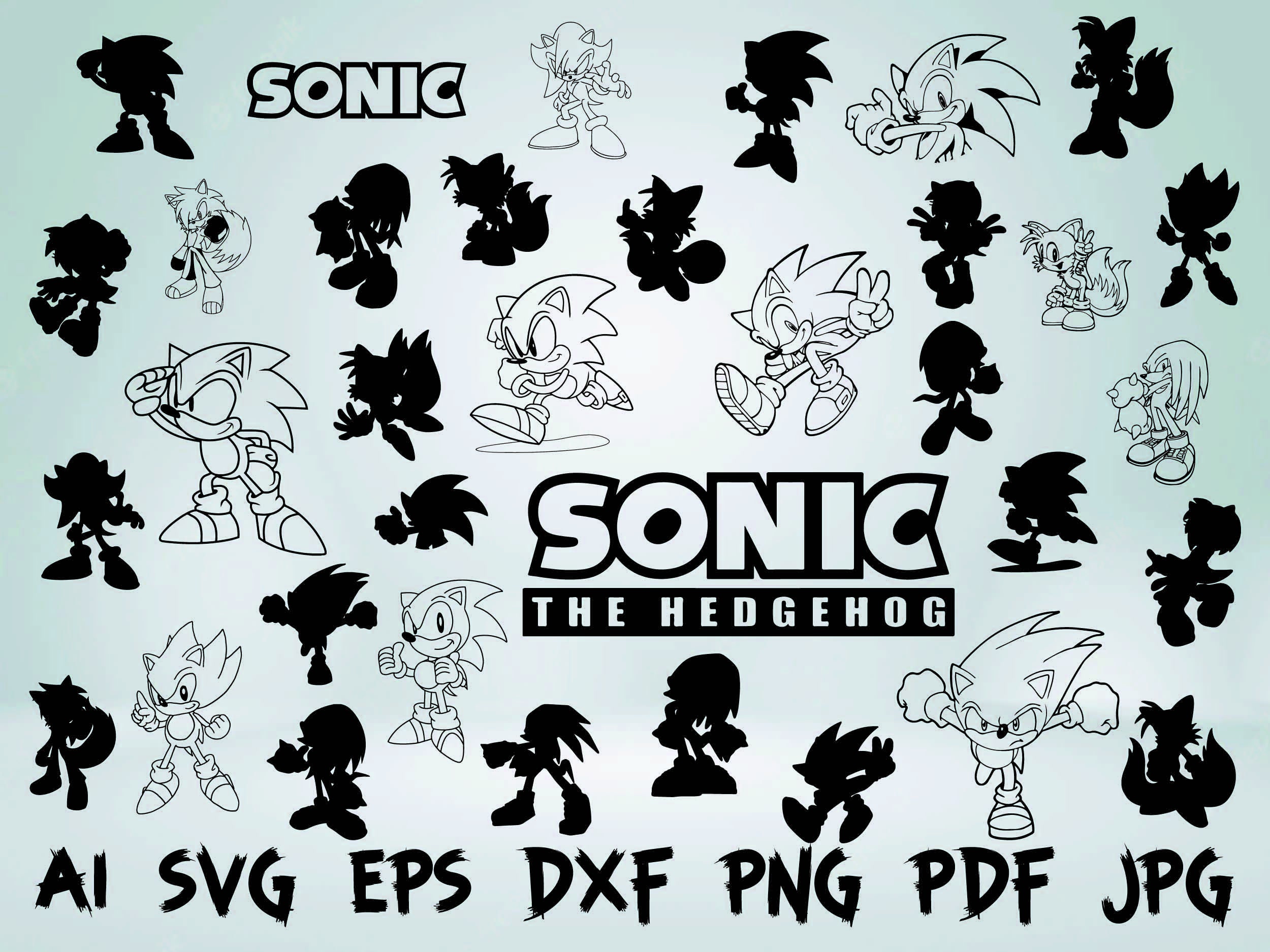 Shadow The Hedgehog Sonic He Hedgehog Sonic Cliparts Svg, Pn - Inspire  Uplift