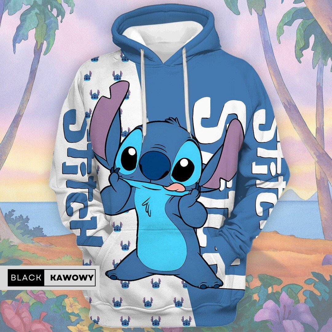 Stitch Hoodie Stitch Zip Hoodie Stitch and Lilo Funny Etsy UK