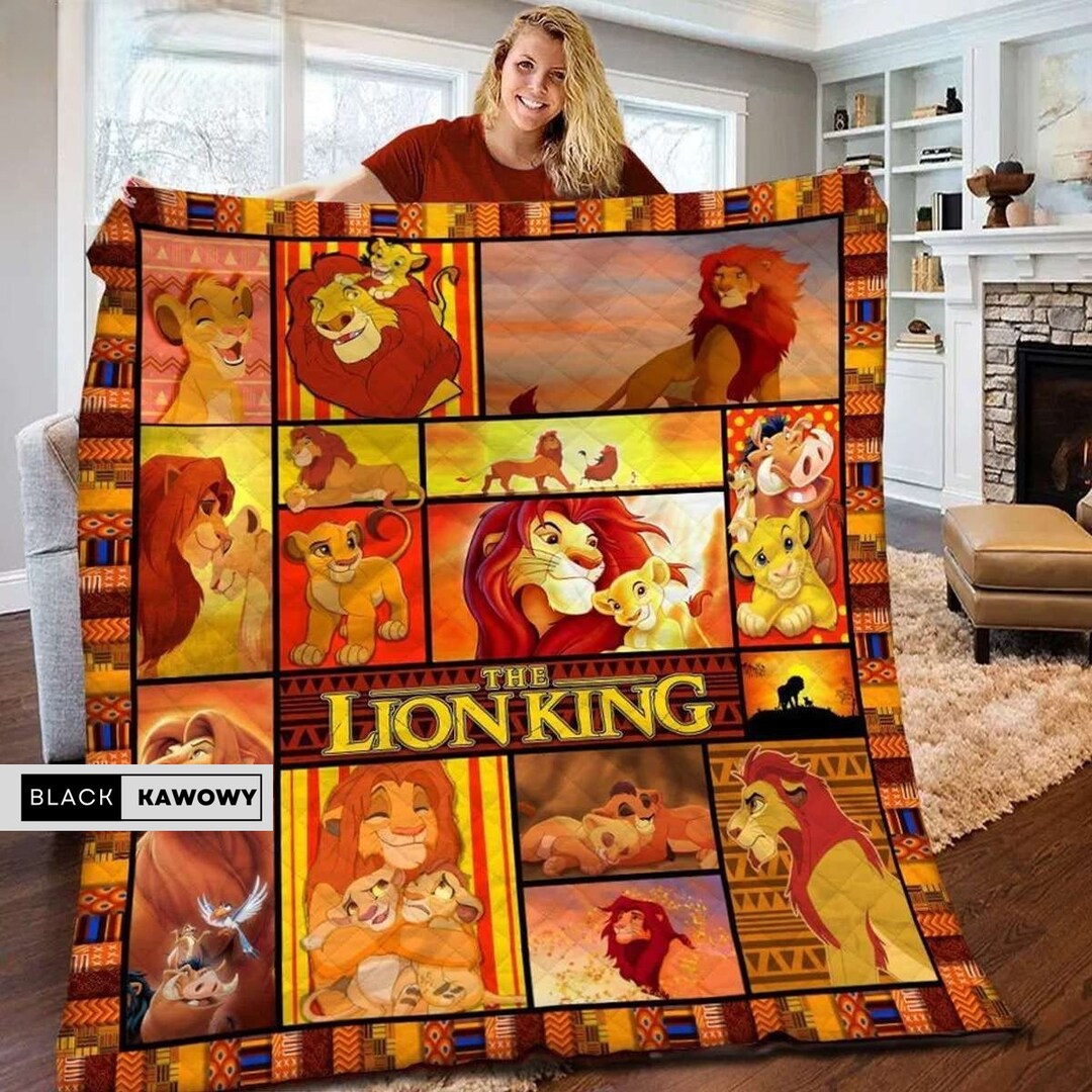 The Lion King Quilt Disney Simba Quilt Lion King Quilt Lion Etsy