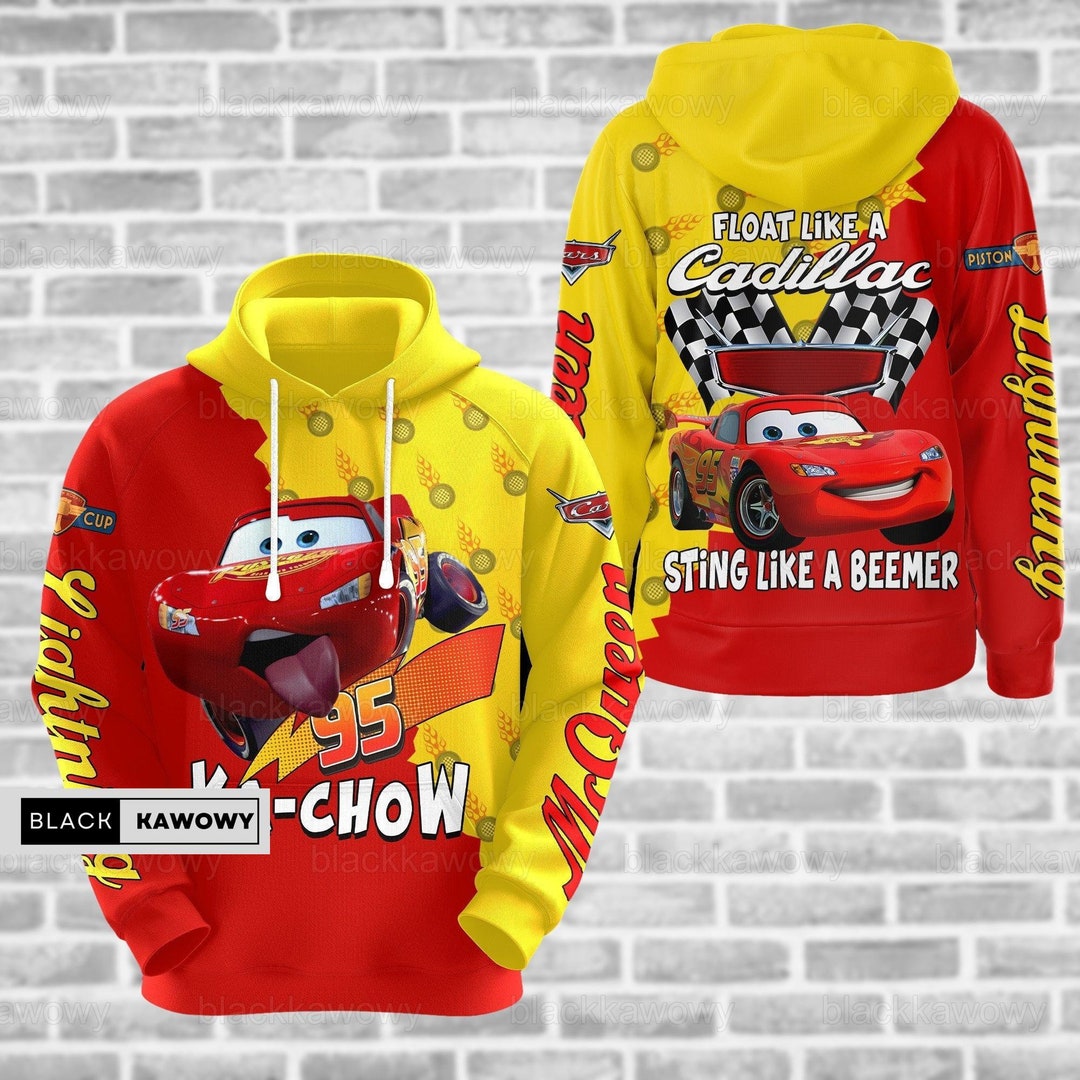 Christmas Lightning Mcqueen Hoodie Ka Chow Hoodie Disney Etsy