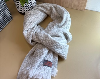 Vintage Givenchy Silk Wool Scarf Muffler Winter Neck Muffler
