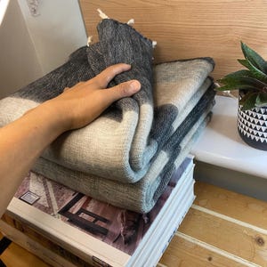 Hand-Loomed Yak Wool Throw Blanket: Cozy Travel Wrap (120cm X 235cm)