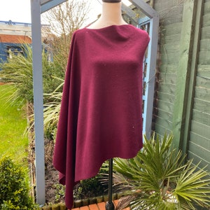 Handmade Wool Poncho Cardigan Pashmina Warp Handmade in Nepal Ideal Gift Women Accessories Warm and Soft Travel Warp, Soft Like Cashmere