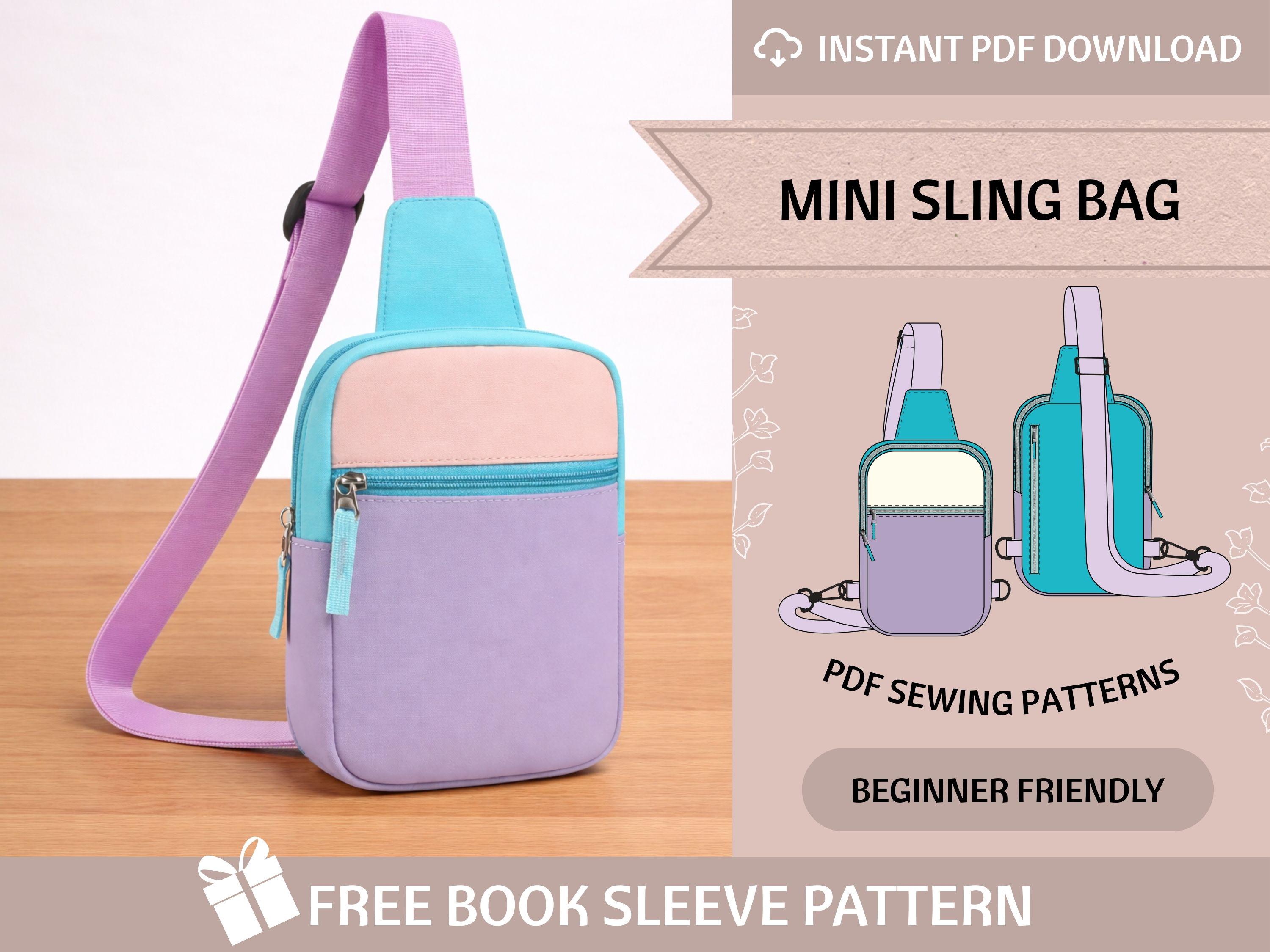 Mini Sling Bag Sewing Pattern / Sling Bag Sewing Pattern / Crossbody ...