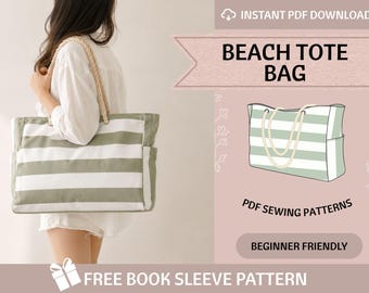 Strandtasche Schnittmuster: Anfängerfreundlich PDF-Download