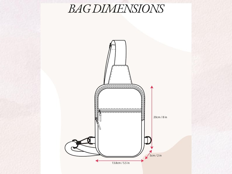 Mini Sling Bag Sewing Pattern / Sling Bag Sewing Pattern / Crossbody ...